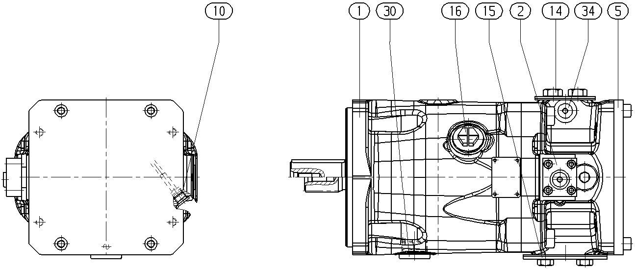 A A10VSO100 DFEH/32R-VSB22U99E -SO541 — Zeichnung