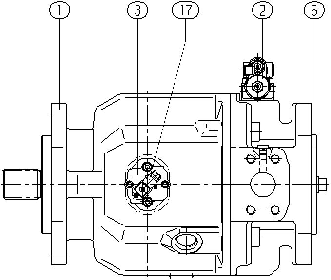 A A10V O 71 DFR1/31L-VSC42KC1 -S2562 — Zeichnung