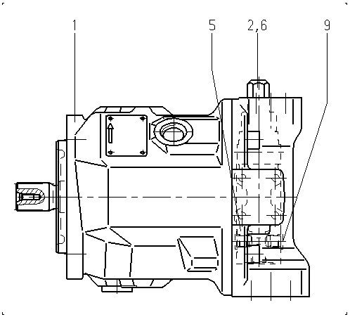 A A10V O 45 DR /31L-PSC62N00 -SO105 — Zeichnung