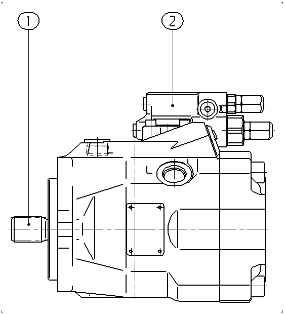 A A10V O 60 DRG /52L-VUC61N00 — Zeichnung