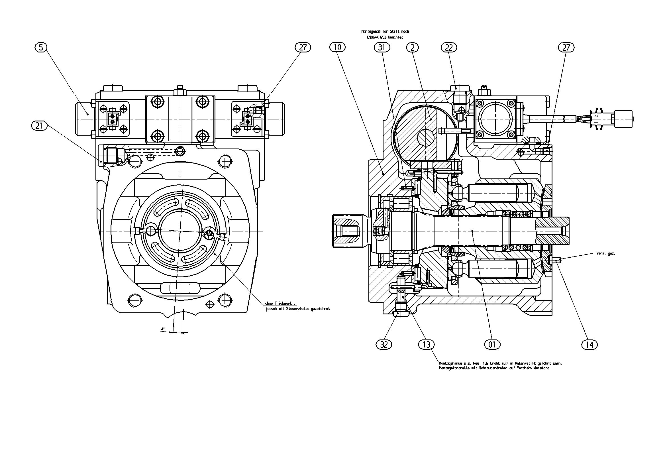 AXIAL-PISTON PUMP — Zeichnung