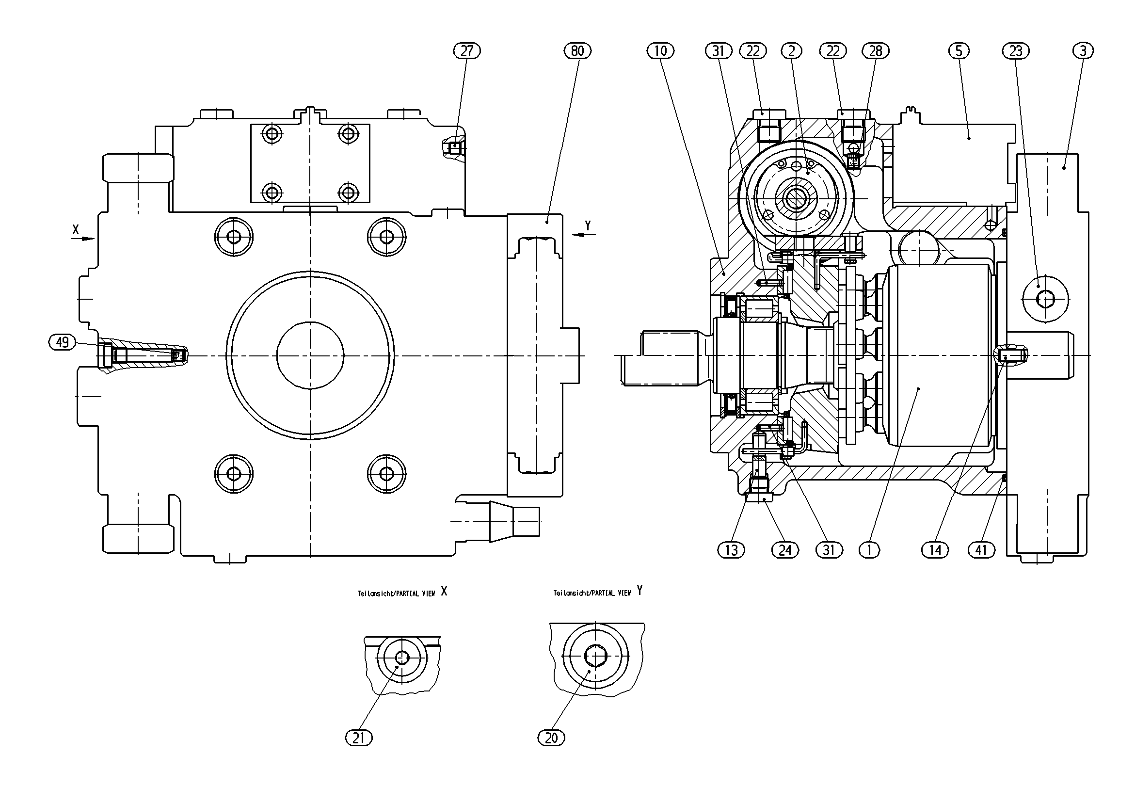 AXIAL-PISTON PUMP — Zeichnung
