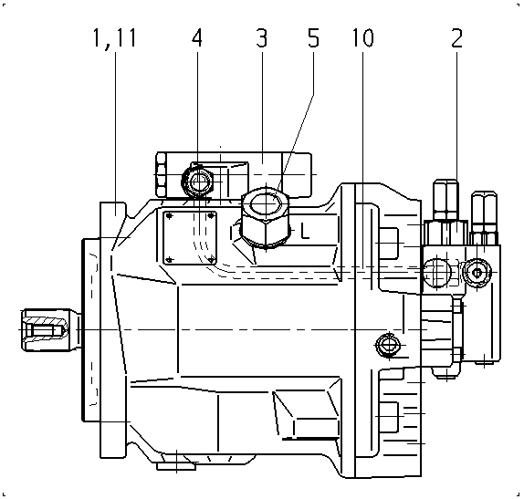 A A10V O 71 DFLR/31L-VSC41N00 — Zeichnung