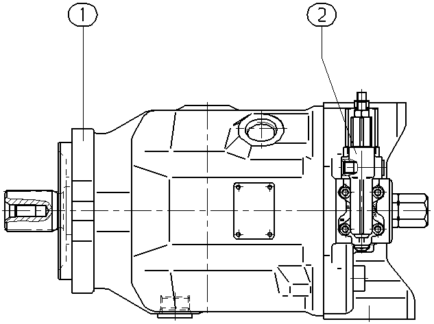AH A10V O100 DFR1/31R-VSC12N00 -S2286 — Zeichnung