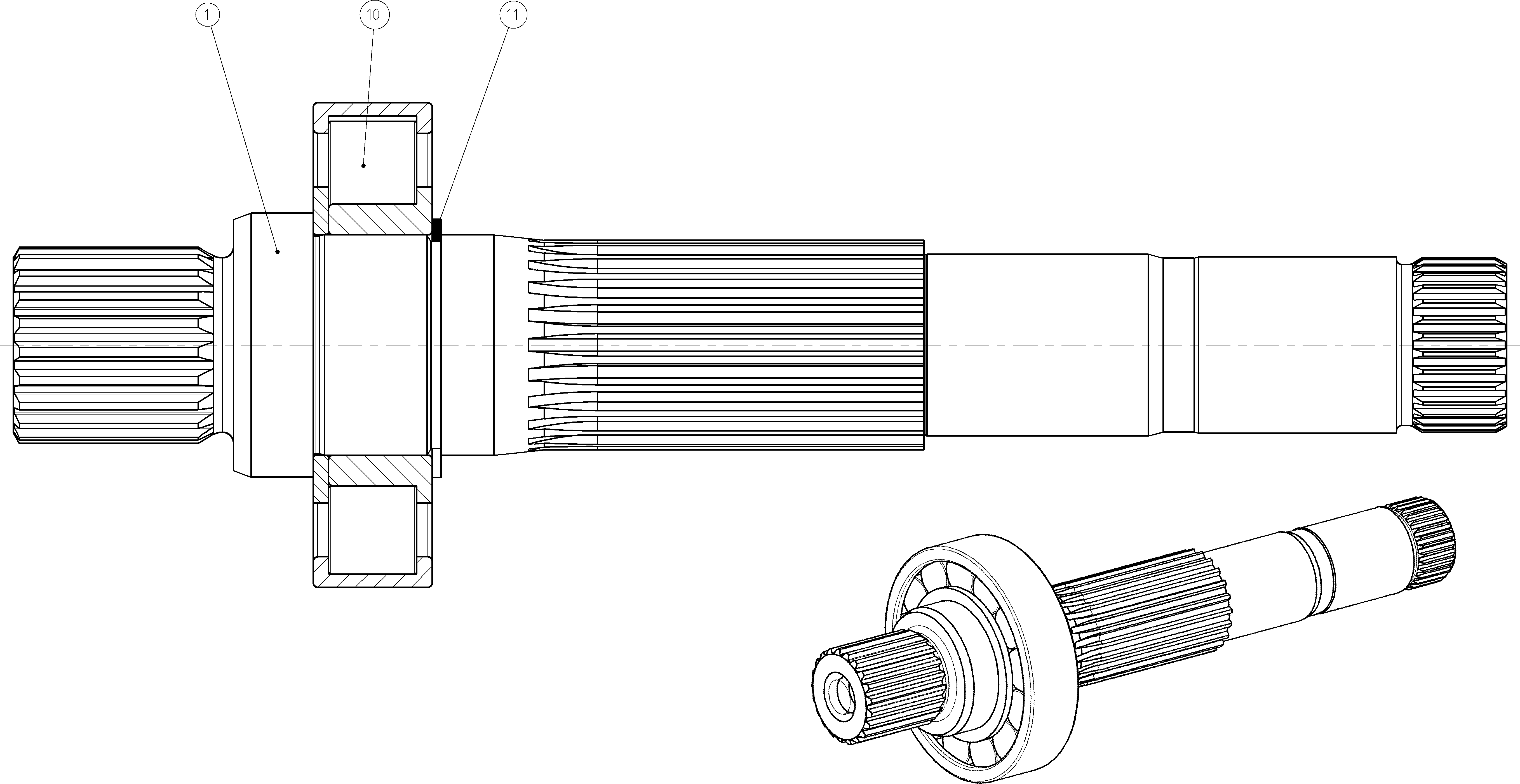 DRIVE SHAFT — Zeichnung