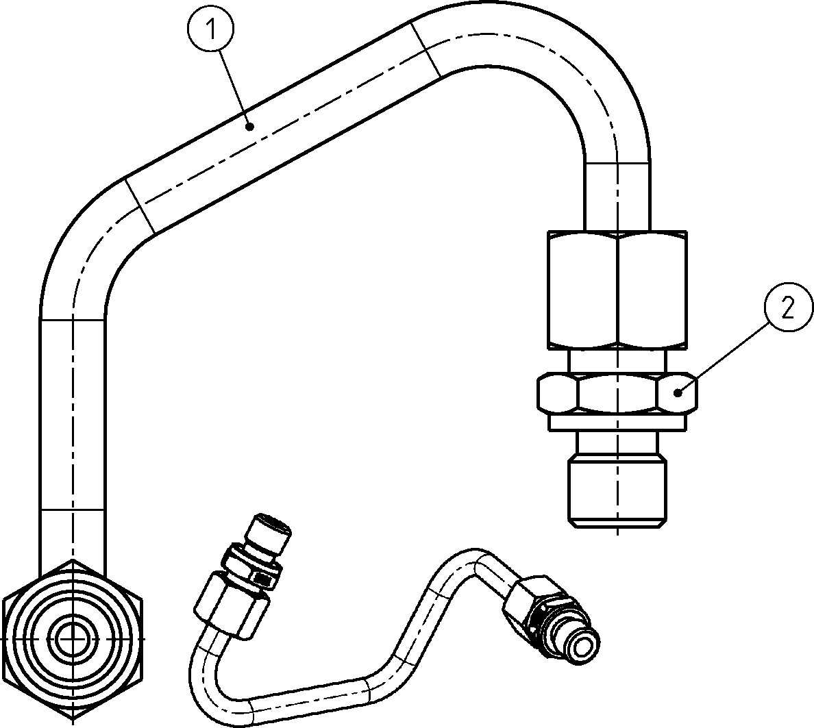HYDRAULIC LINE — Zeichnung