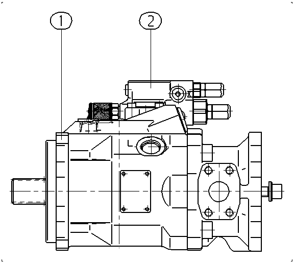 A A10V O 60 DFR1/52L-VRD12K04 -S1555 — Zeichnung