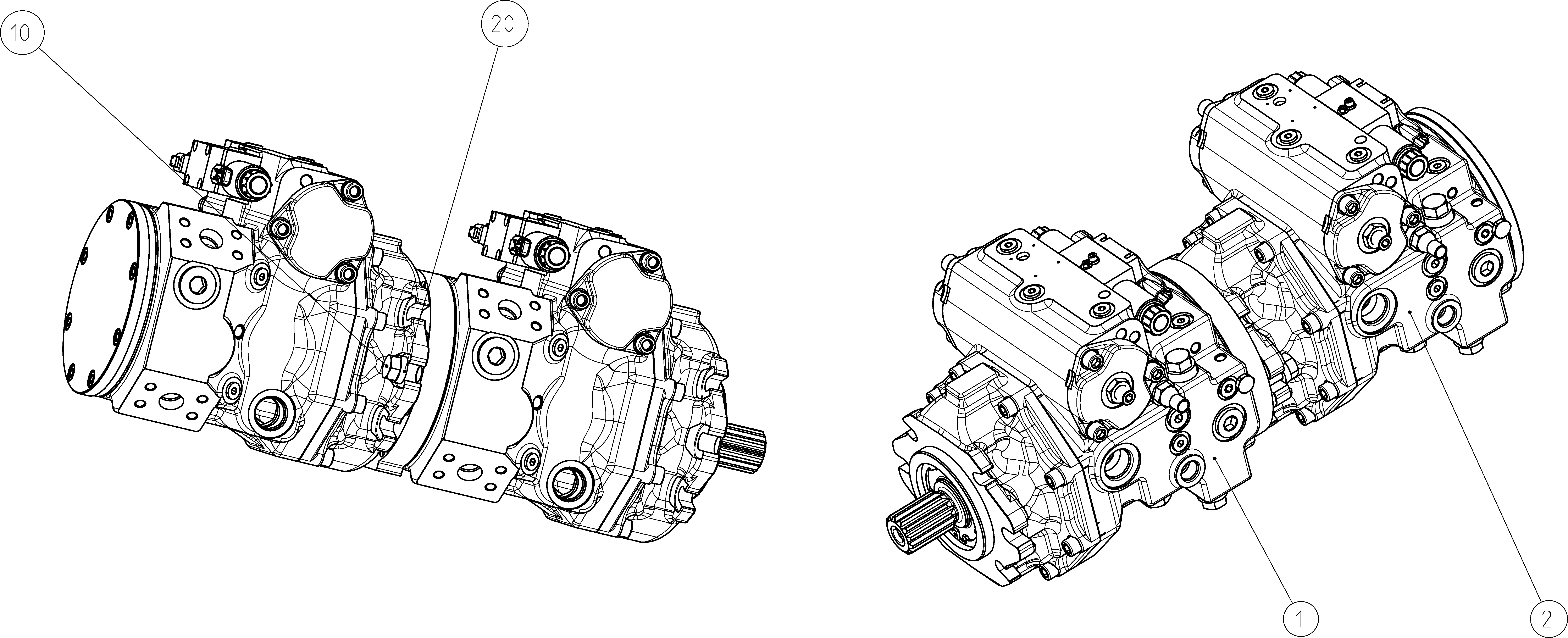 A4VG110EP1/40AL+A4VG110EP1/40AL — Zeichnung