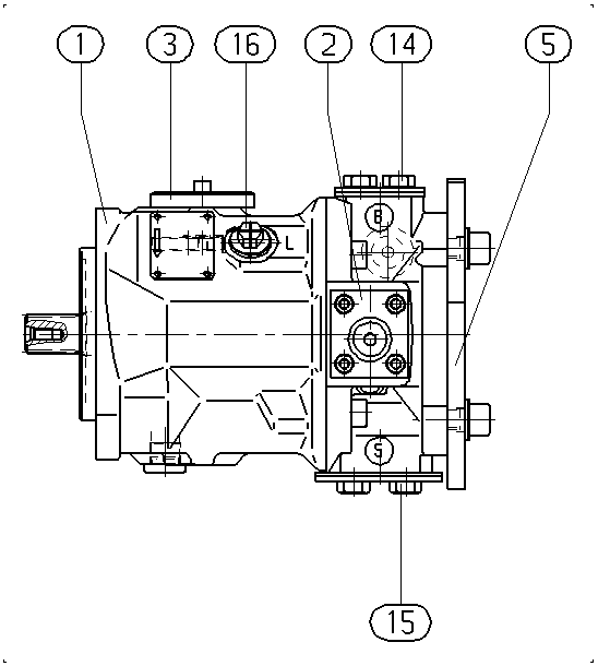 A A10VSO100 DFEH/31R-PSA12KD5 -S2543 — Zeichnung