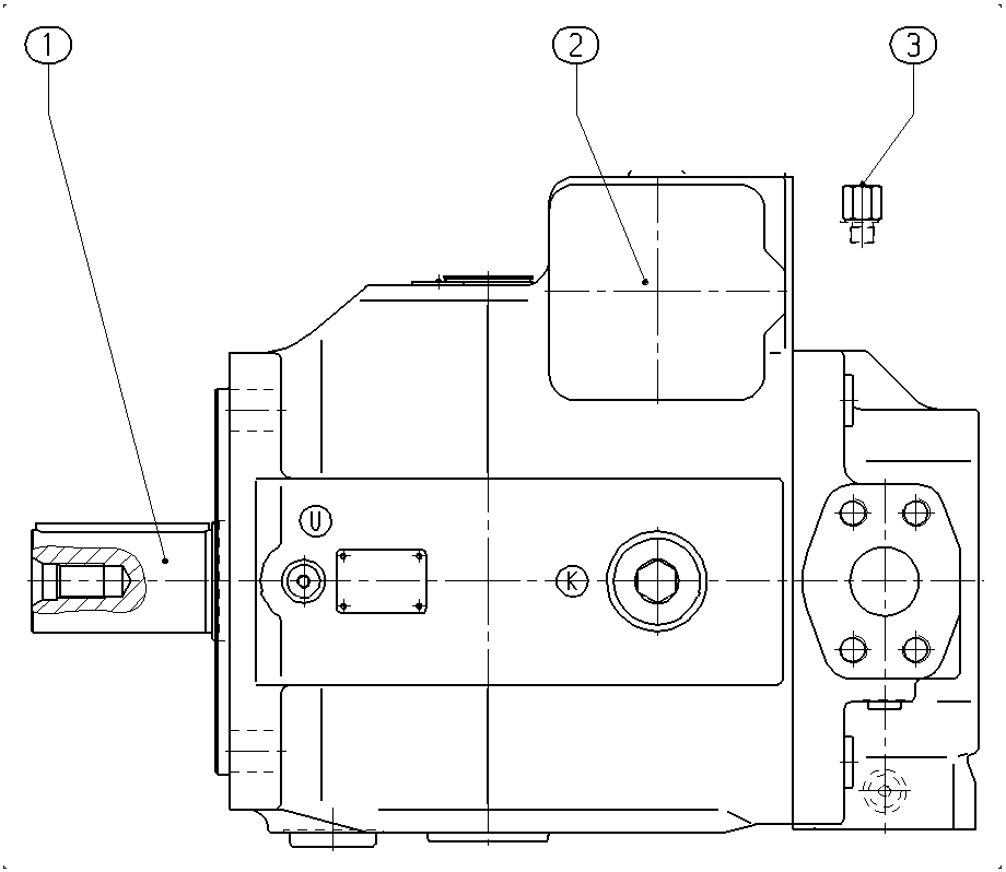 A AA4VSO 125 DRG /30R-PKD63K38 -SO103 — Zeichnung