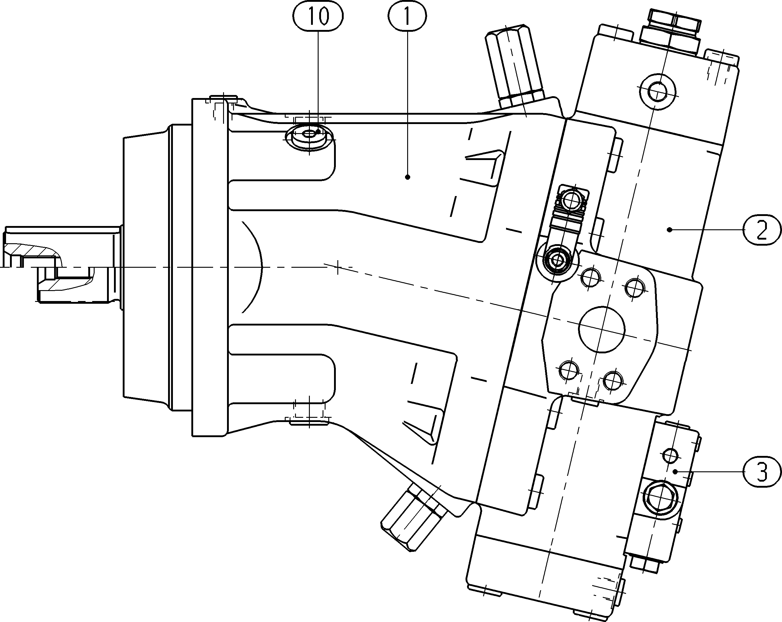 A A6VLM 250 EP2 /63W1-VZB027FEB — Zeichnung