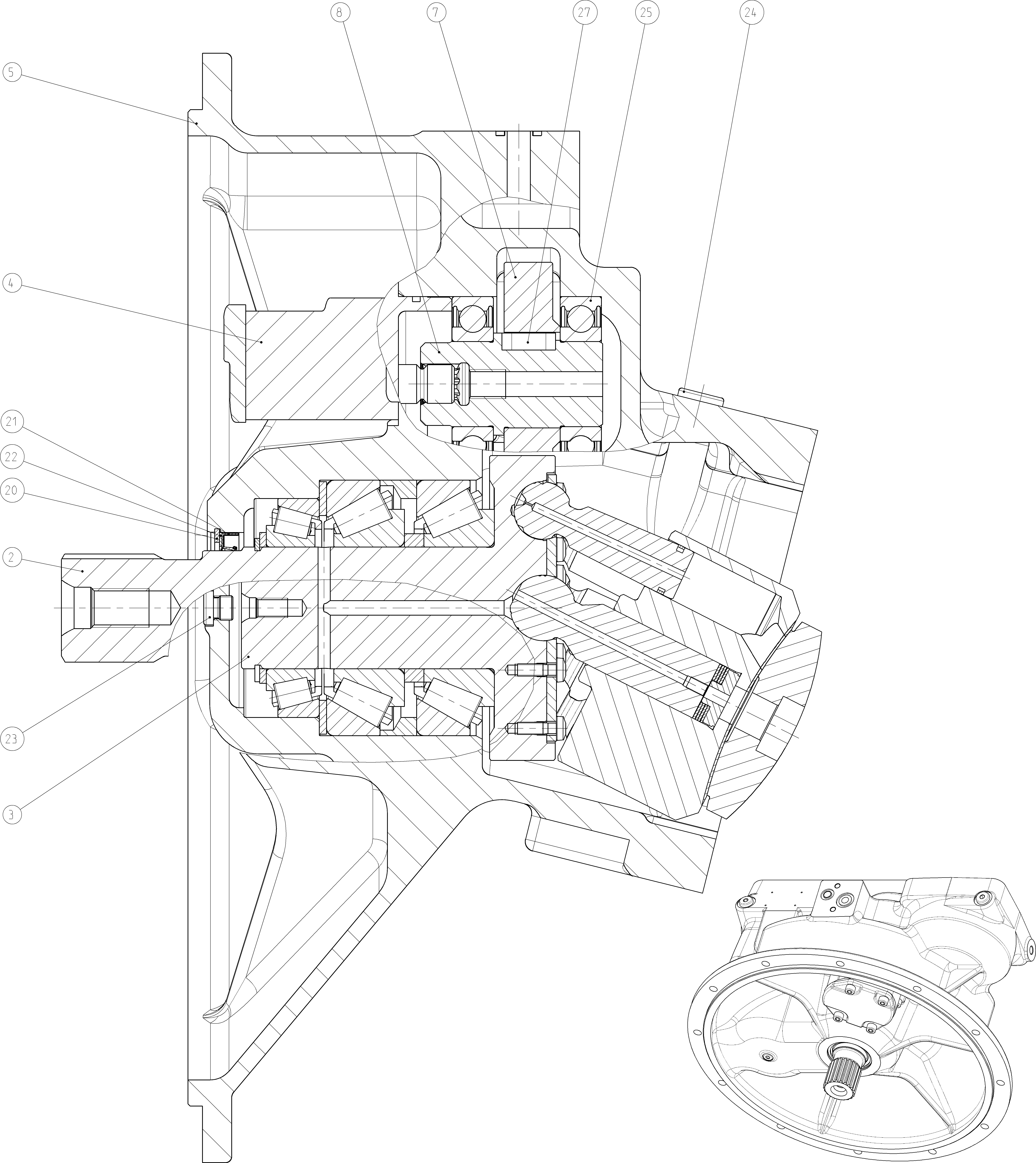 AXIAL-PISTON PUMP — Zeichnung
