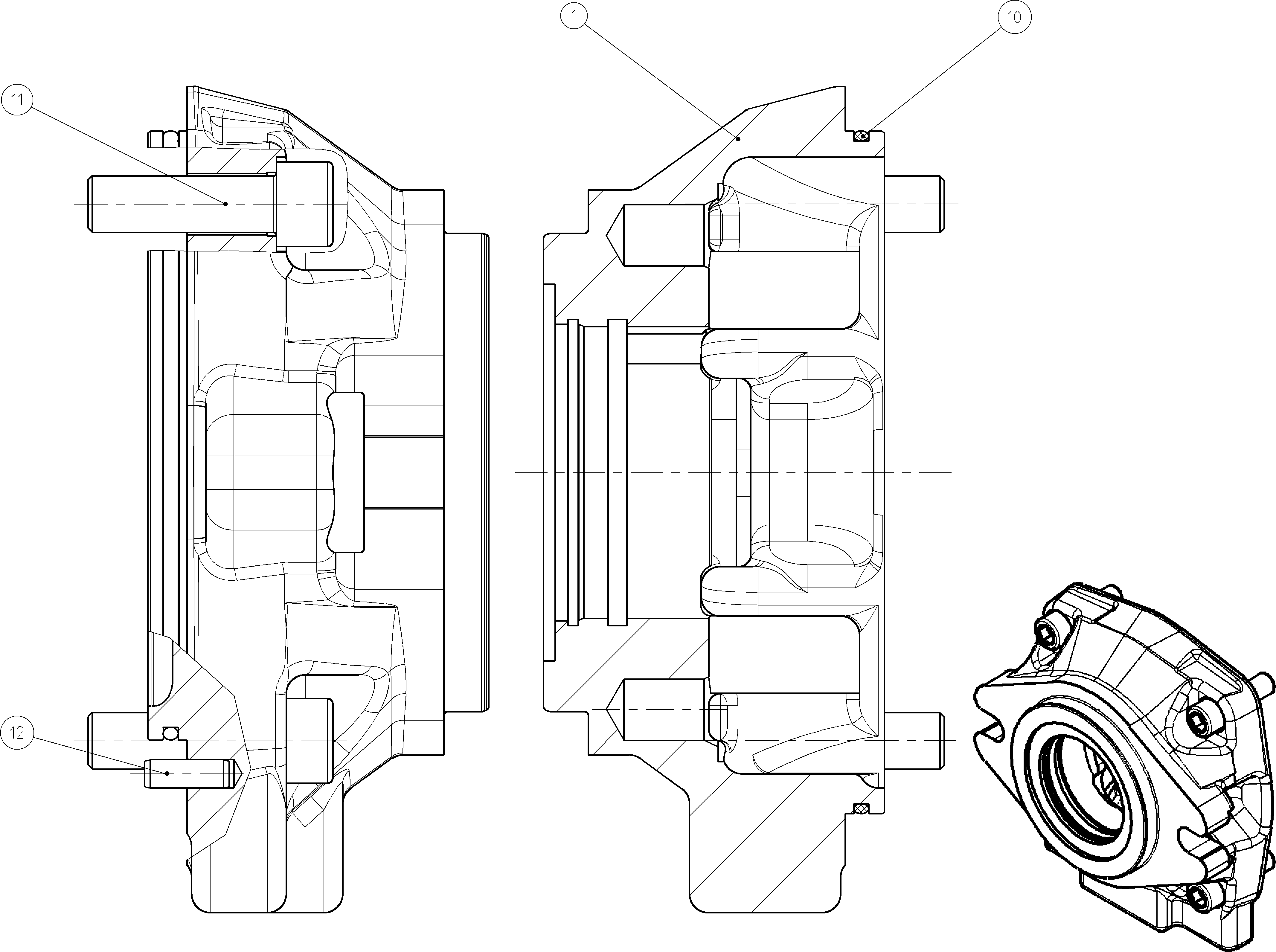 BEARING FLANGE — Zeichnung