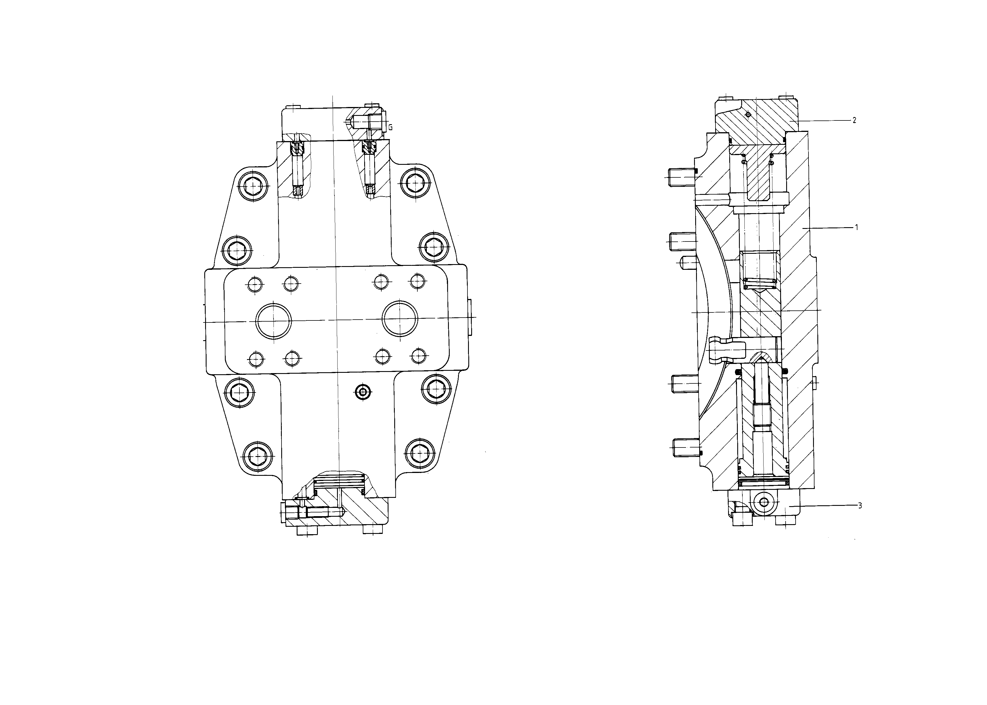 V A6V M 250 HZ2 /61-P010B -SO 23 — Zeichnung