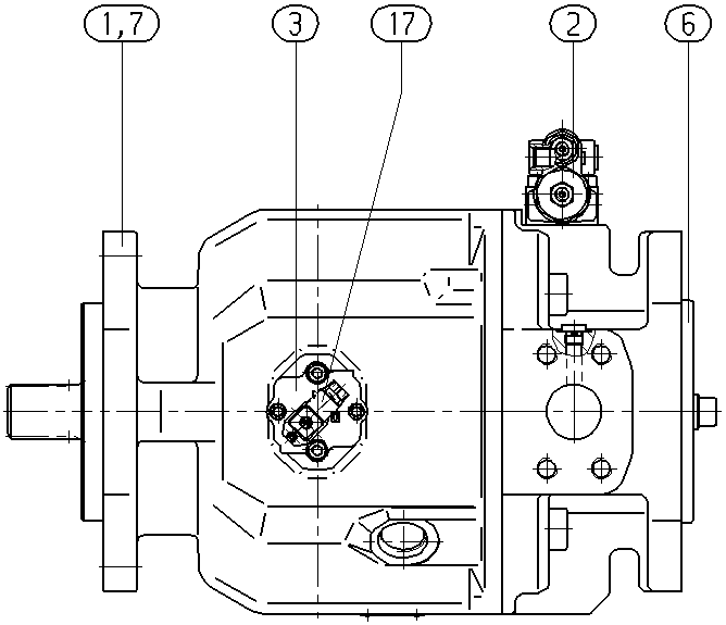 AXIAL-PISTON PUMP — Zeichnung