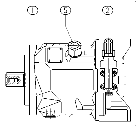 A A10V O 71 DR /31R-VPC12N00 — Zeichnung