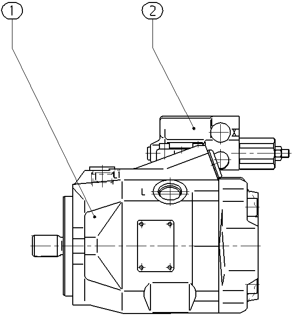 A A10V O 45 DR /52R-VUC11N00 — Zeichnung