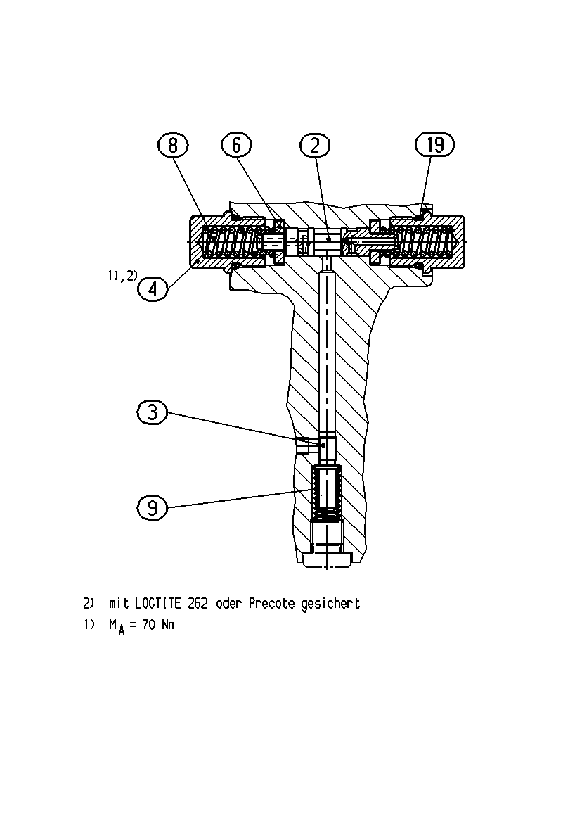 FLUSH/BOOST PRESSURE VALVE — Zeichnung
