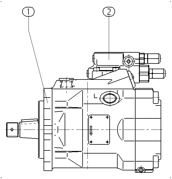 A A10V O 60 DFR /52R-PCC61N00 — Zeichnung