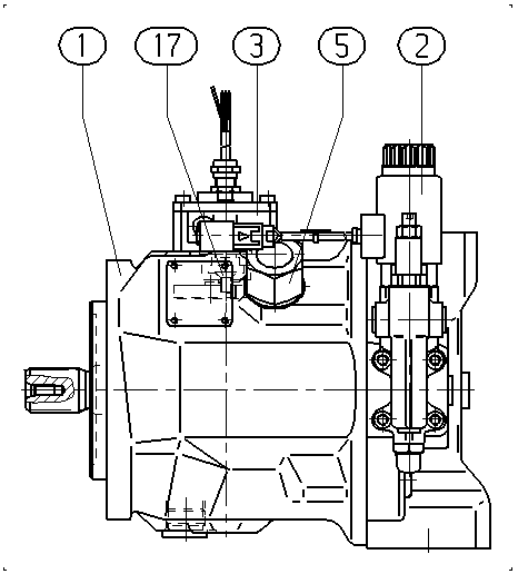 A A10V O 45ED 73/31R-PSC12N00T -SO805 — Zeichnung
