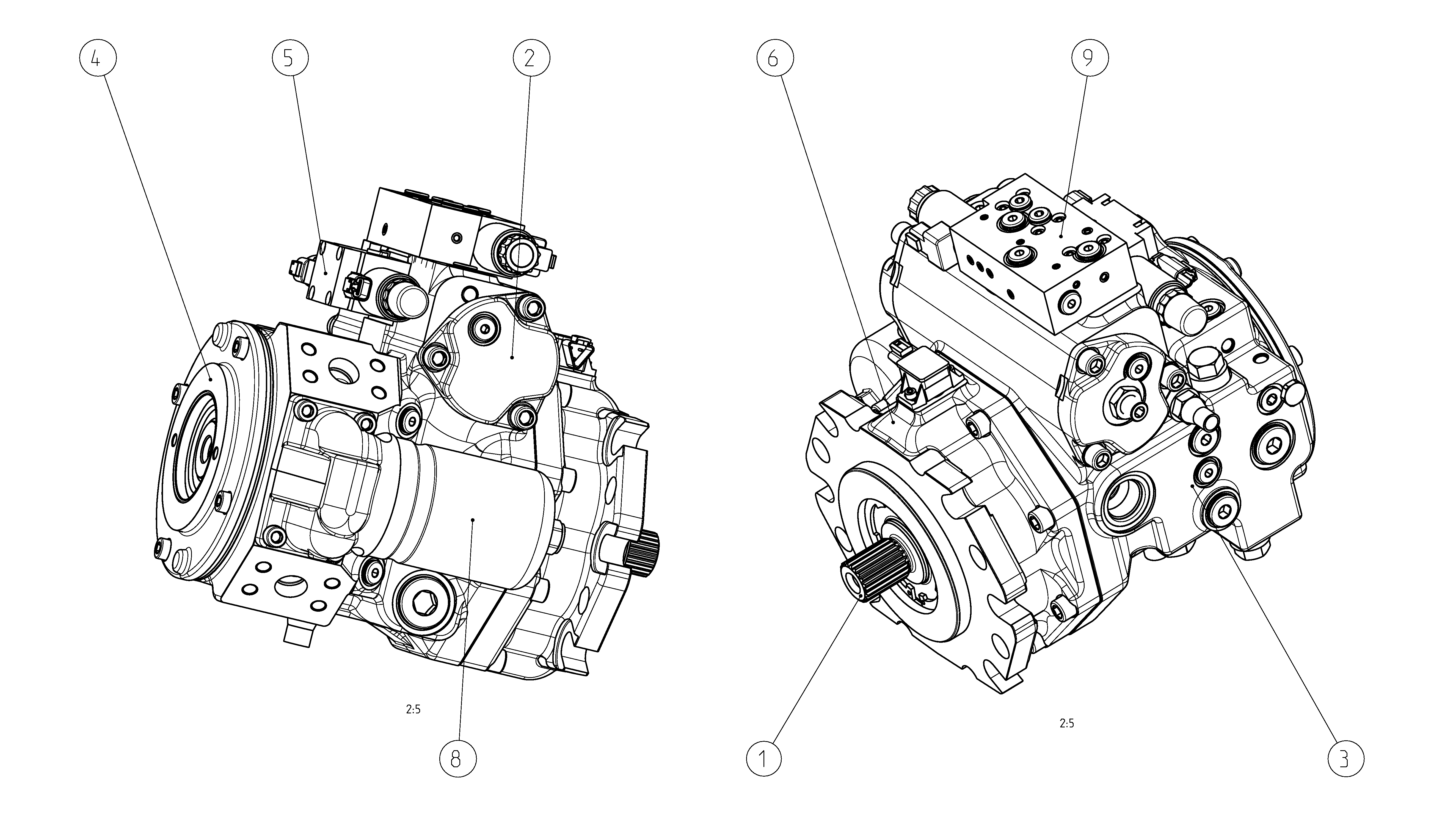 A4VG110EP3DPRR0/40MRND6V81VA2XXAF00-S — Zeichnung