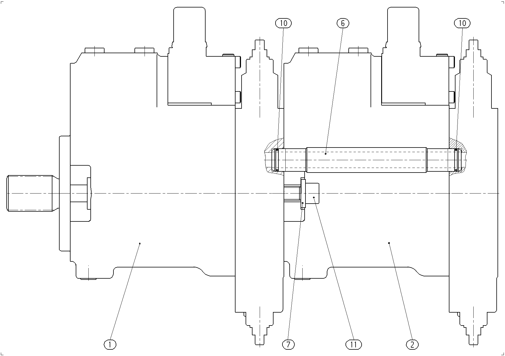A10VG45EP4/10+A10VG28EZ2/10 — Zeichnung