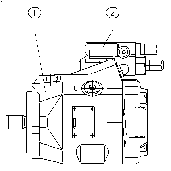 A A10V O 45 DFR /52R-PUC64N00 -SO481 — Zeichnung