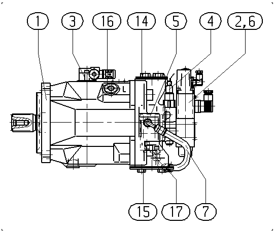 AXIAL-PISTON PUMP — Zeichnung