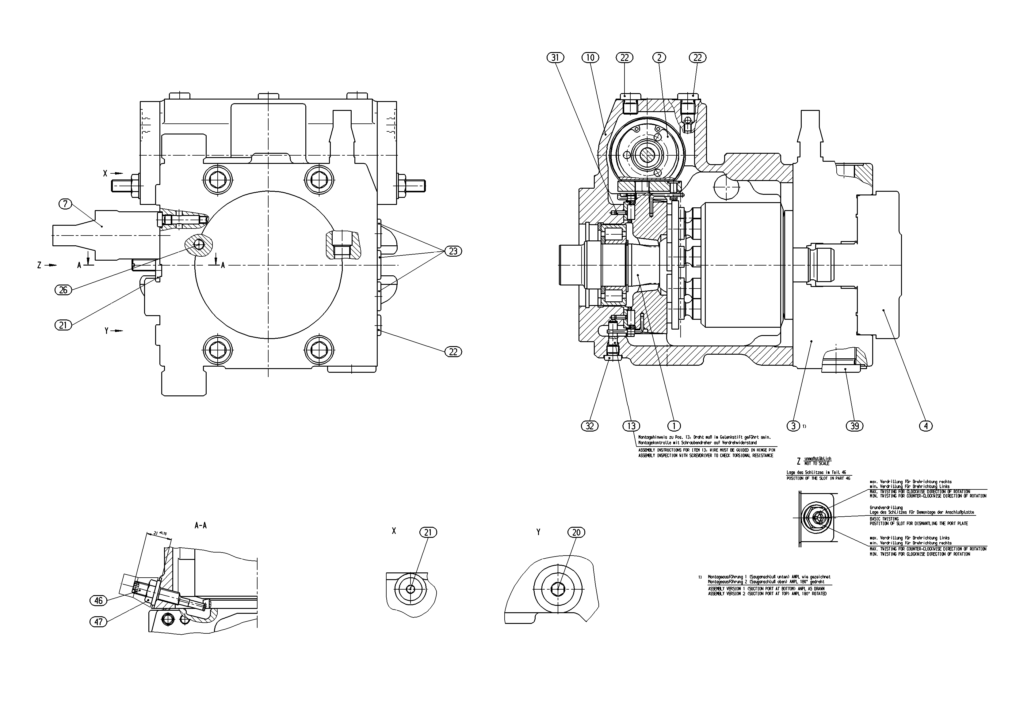 AXIAL-PISTON PUMP — Zeichnung