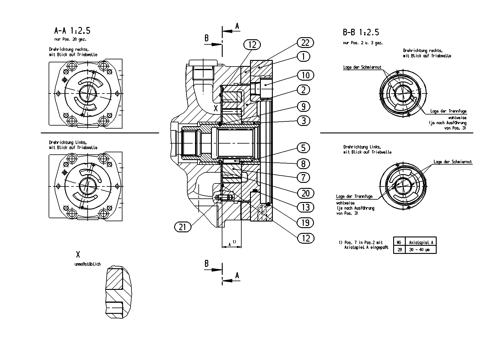 INTERNAL GEAR PUMP — Zeichnung