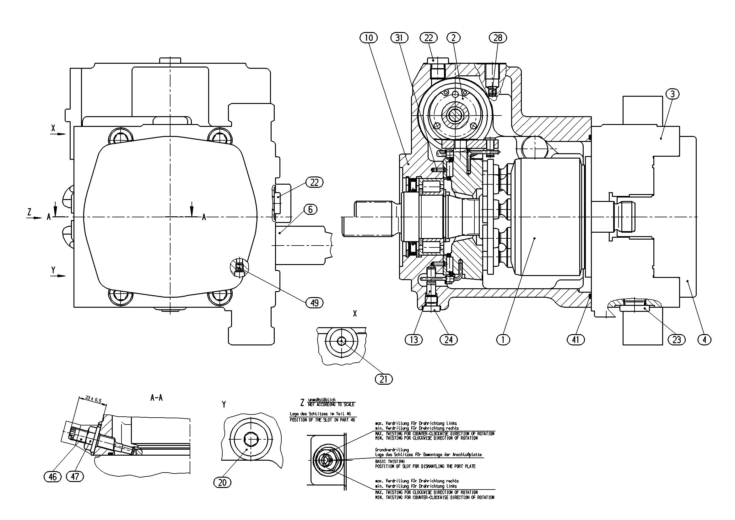 AXIAL-PISTON PUMP — Zeichnung