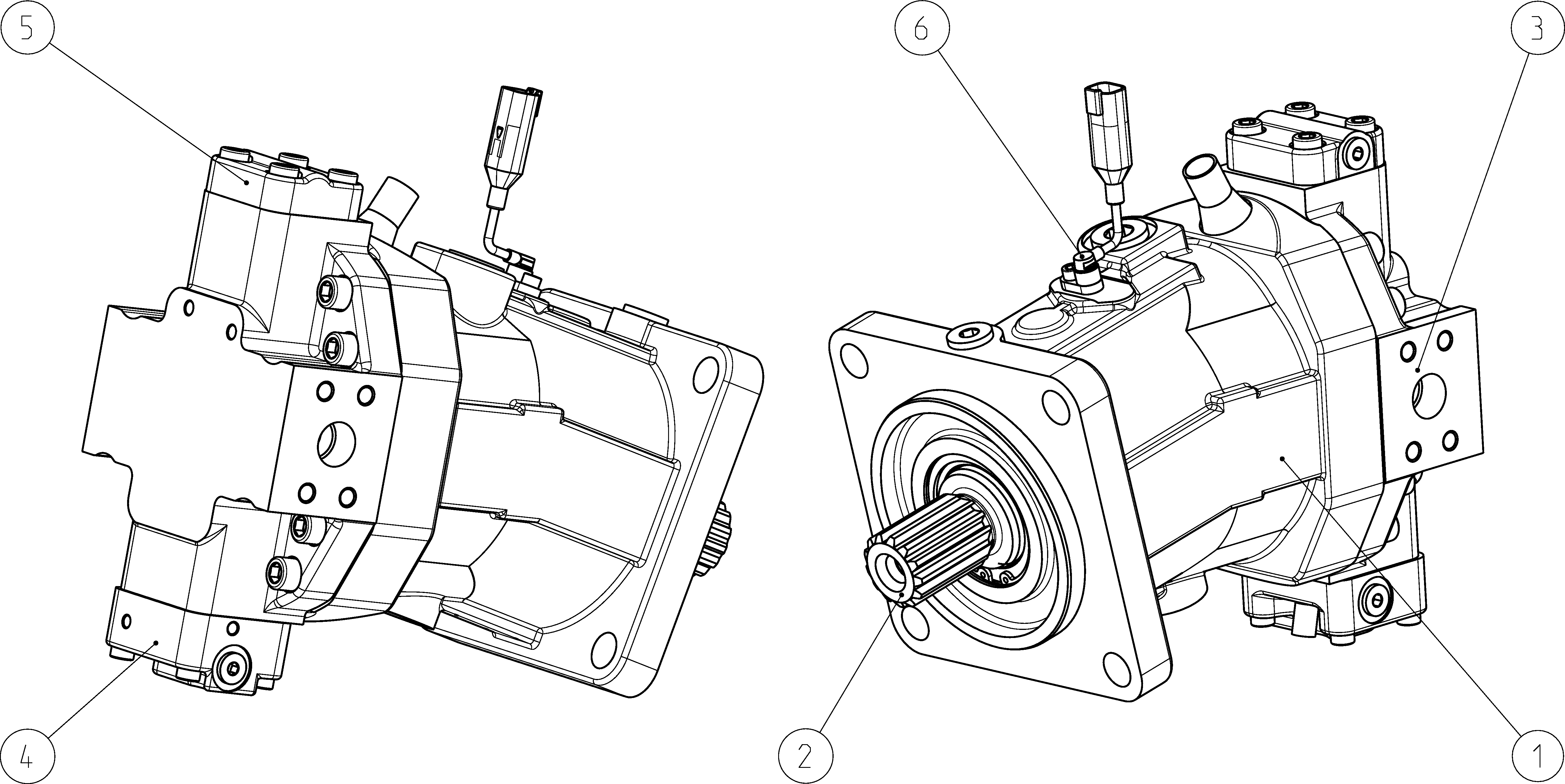 A6VM107HA1000004C/65AWV0D4T120V-0 — Zeichnung