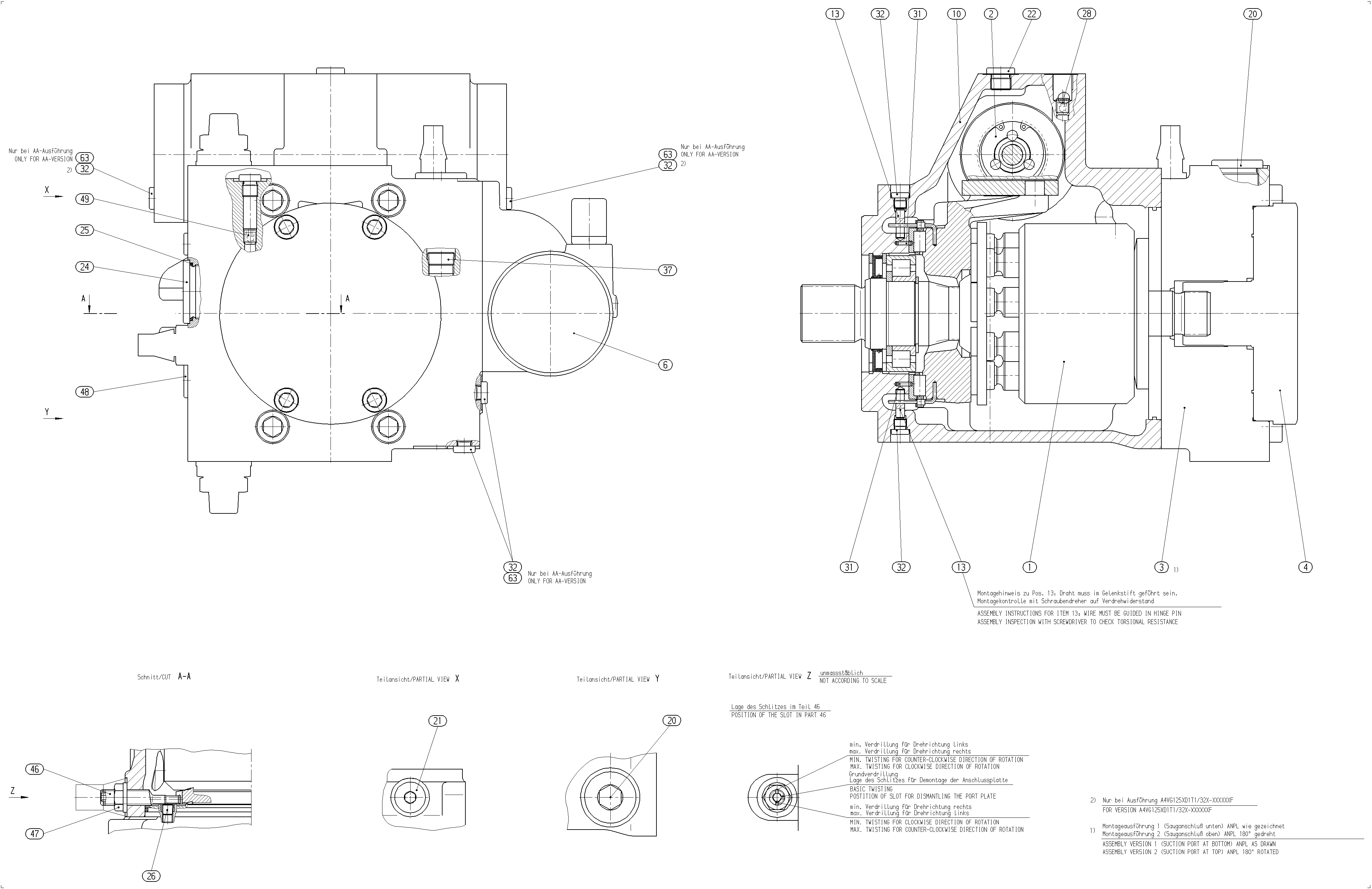 AXIAL-PISTON PUMP — Zeichnung