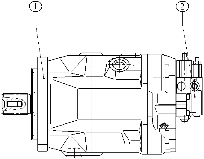 AH A10V O140 DFR1/31R-VSD61N00 -S2325 — Zeichnung