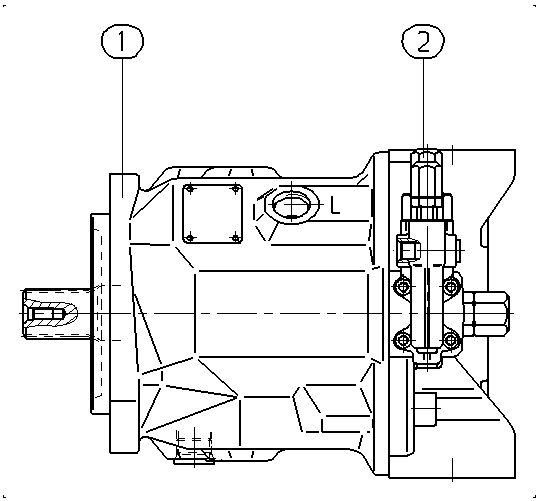 A AA10VSO 71 DFR /31R-PRC92N00 — Zeichnung