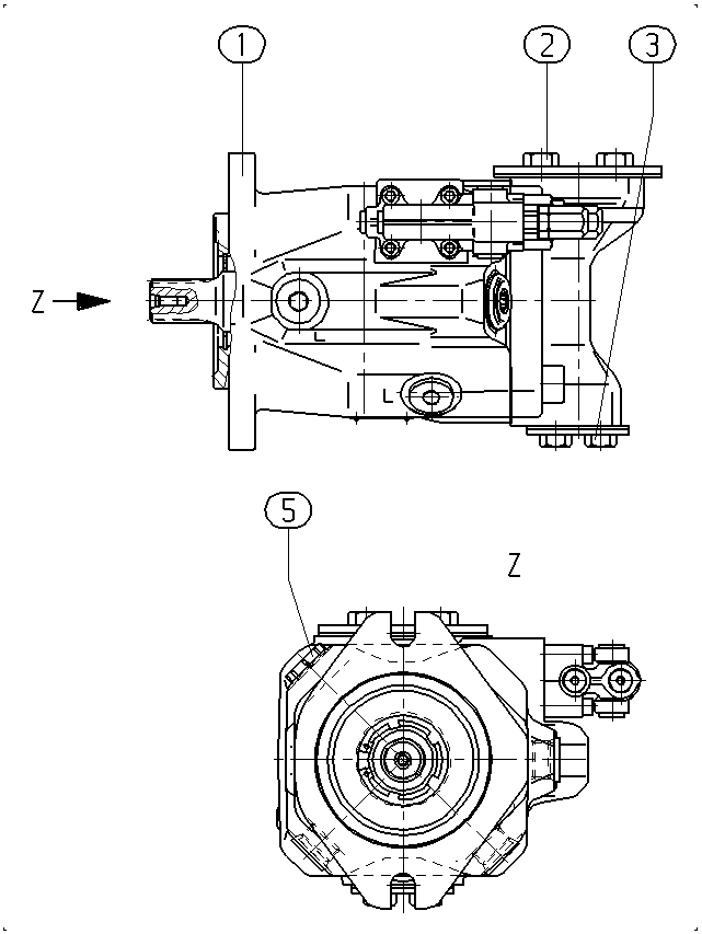 AL A10V O 60 DR /52L-PWC62N00 -S1511 — Zeichnung