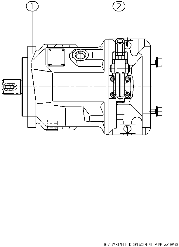 A AA10VSO 28 DR /31R-PSC62K40 — Zeichnung