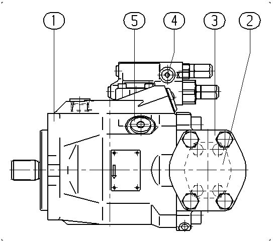 AL A10V O 60 DFR1/52R-PSC12N00 -S1485 — Zeichnung
