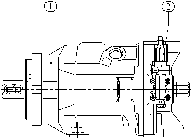 A A10V O 45 DFR /31R-PSC62N00 -SO 97 — Zeichnung