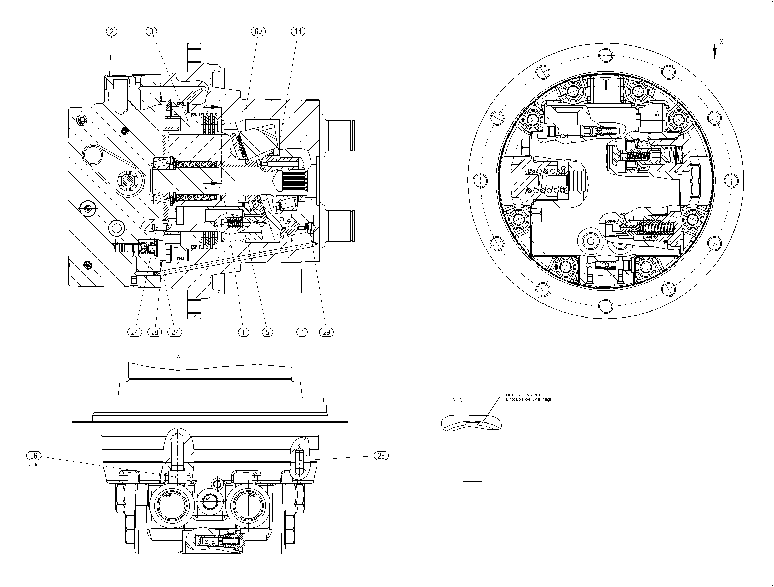 A10VT45HZ/10W225-NN31B010 — Zeichnung
