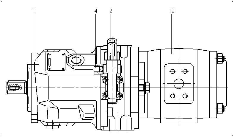 A A10VSO 71 DFR1/31R-PPA12W50 — Zeichnung