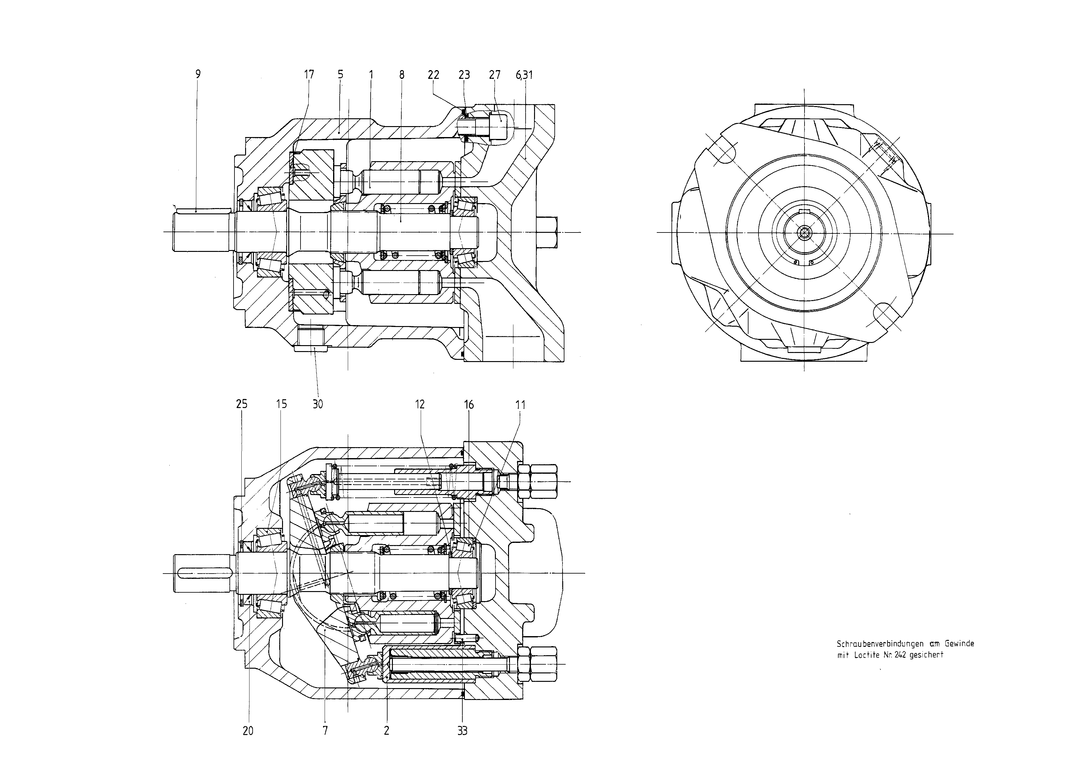 G AA10VSO 71 OV /31R-PKC62N00 -SO 13 — Zeichnung