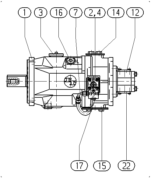 A A10VSO140 DFEH/31R-PPB12G80 -SO487 — Zeichnung