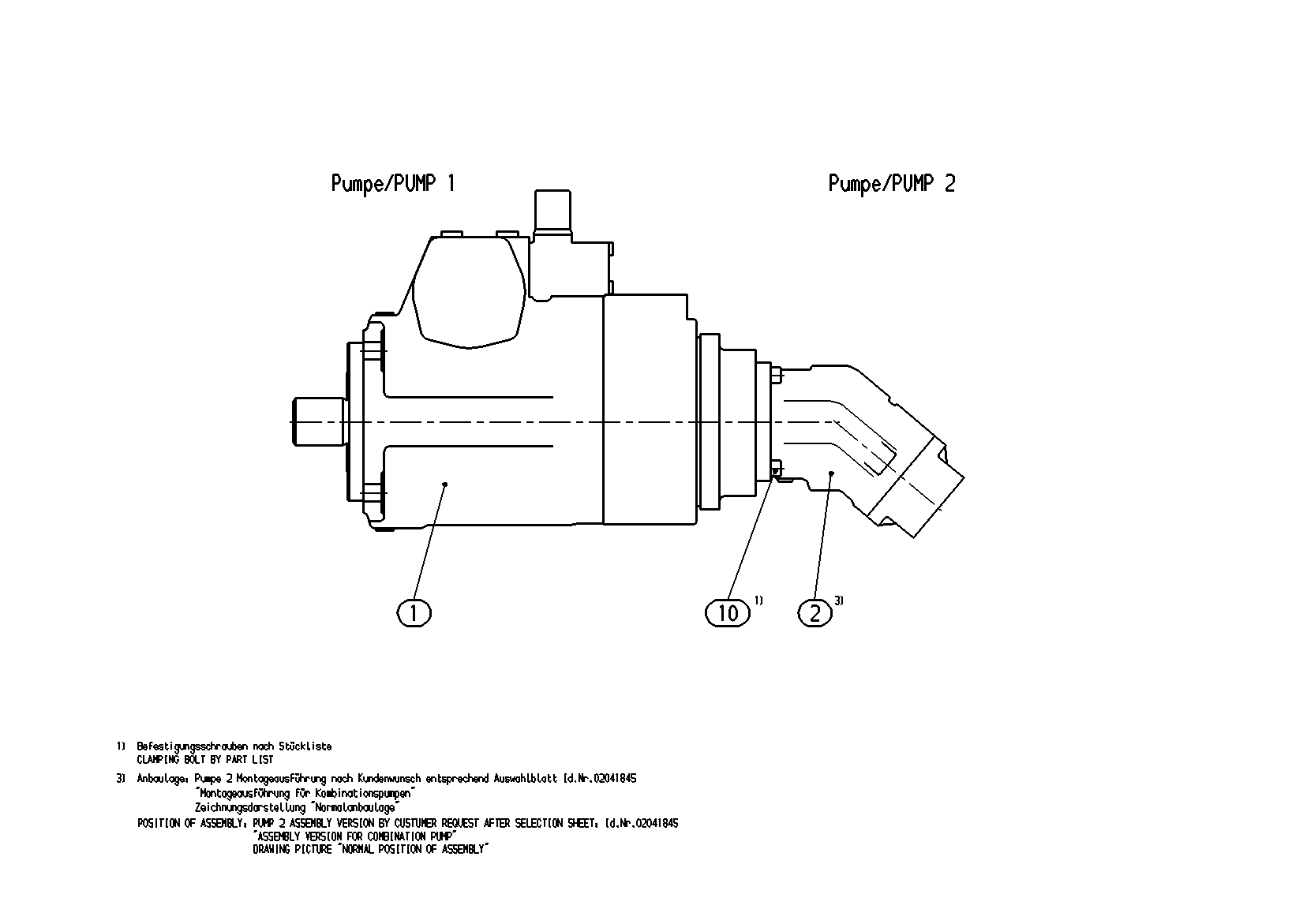 A4VG125EP4D1/32R+AA2FO56/61R — Zeichnung