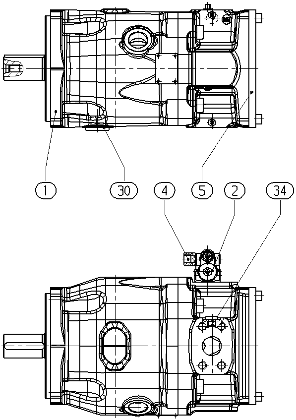 A A10VSO100 DRS/32L-VPB22U99 — Zeichnung