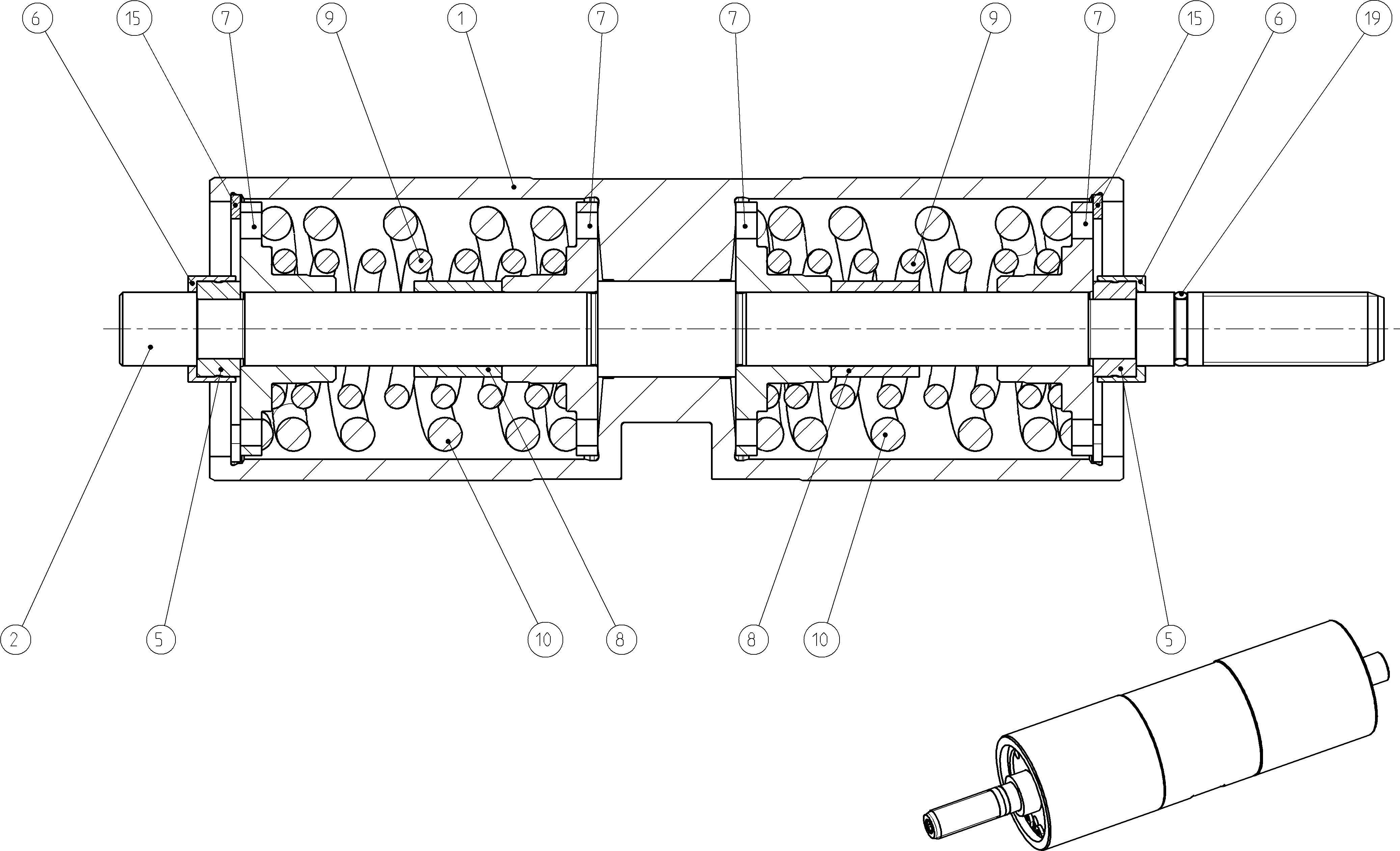 POSITIONING PISTON — Zeichnung