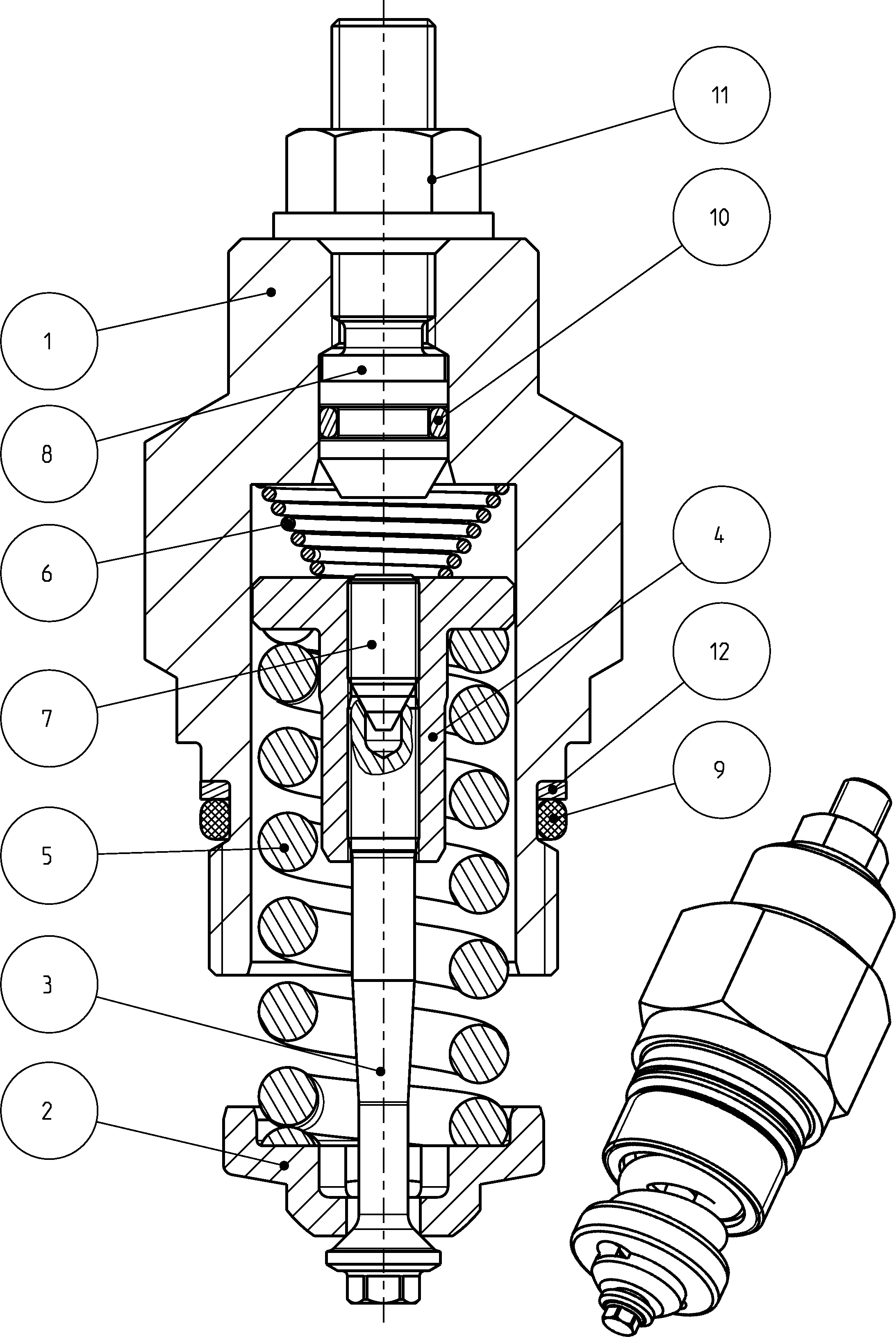 PRESSURE RELIEF VALVE — Zeichnung