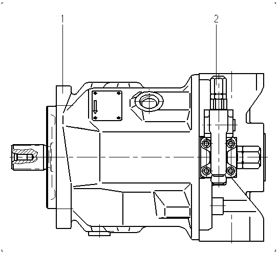 A A10V O 71 DFR1/31R-PSC62N00 -SO 20 — Zeichnung