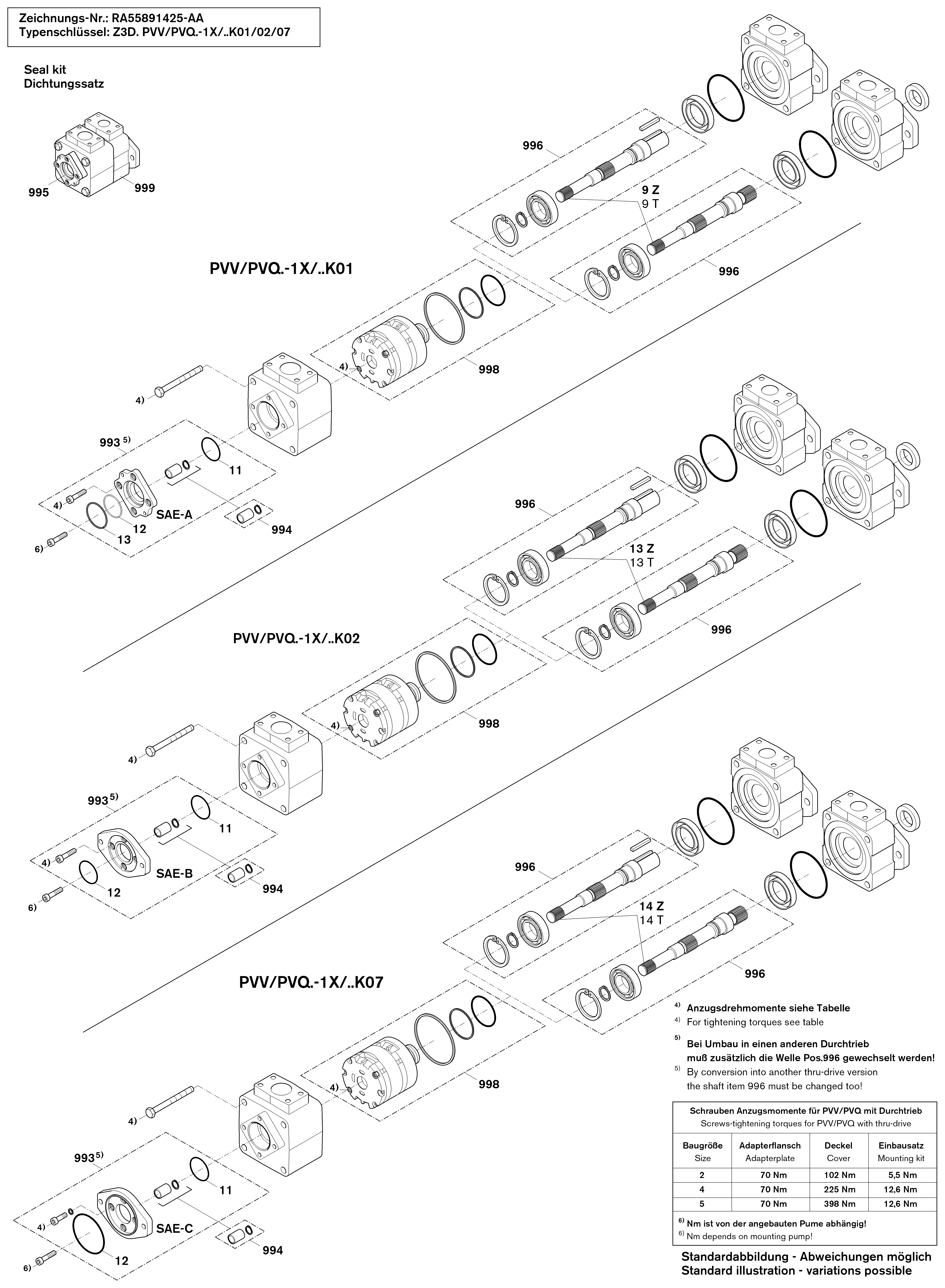 VANE PUMP — Zeichnung