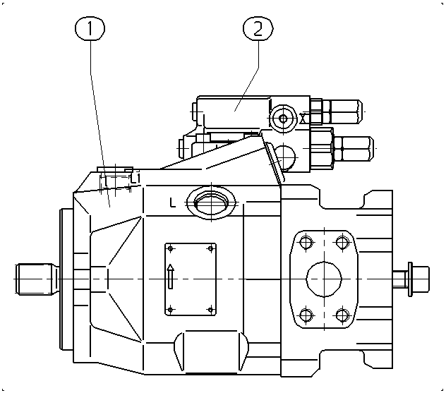 A A10V O 45 DR /52L-PUC62K68 — Zeichnung